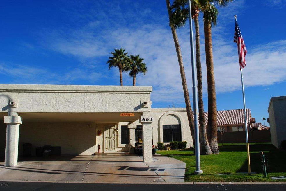 Front of home.