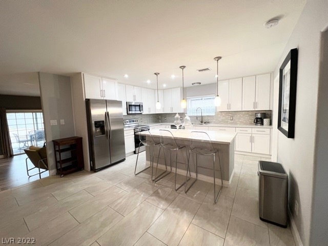 Lovely remodeled kitchen with large island