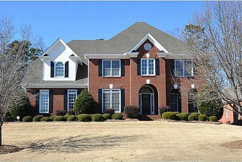 Exterior Front. This 5 bedroom and 4.5 bathroom ho