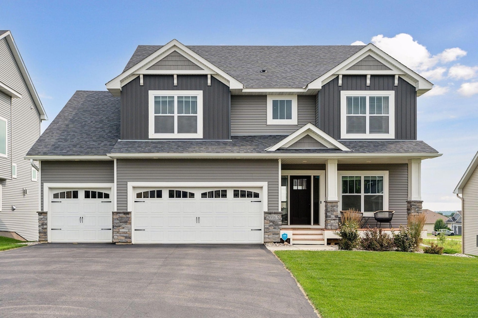 Beautiful front elevation with covered porch