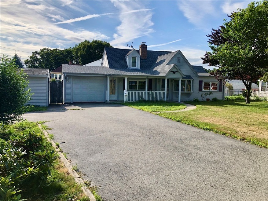 Cape-style home located on corner lot
