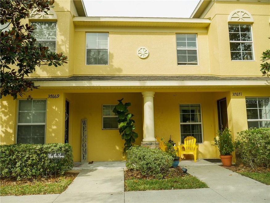 Front view of the home