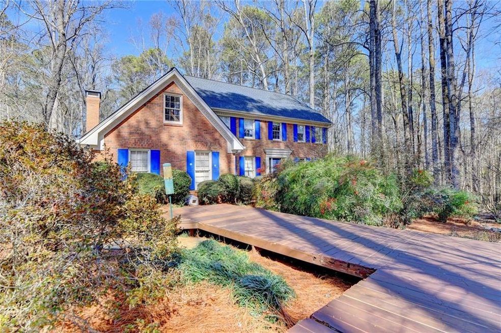 View of front of home featuring a deck