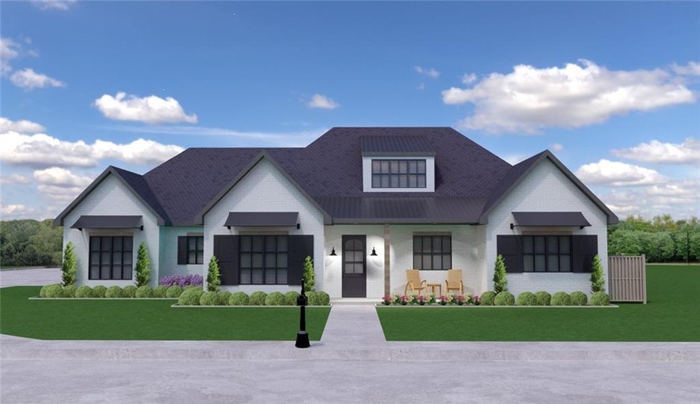 Exterior rendering is an example of completed home