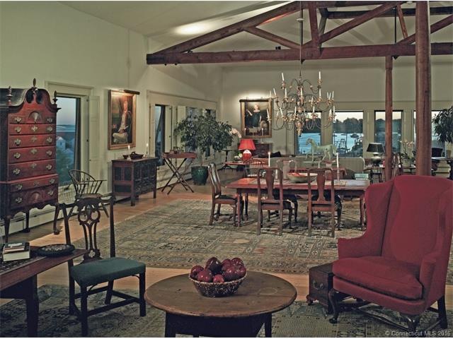 Main Room at Dusk with Water View