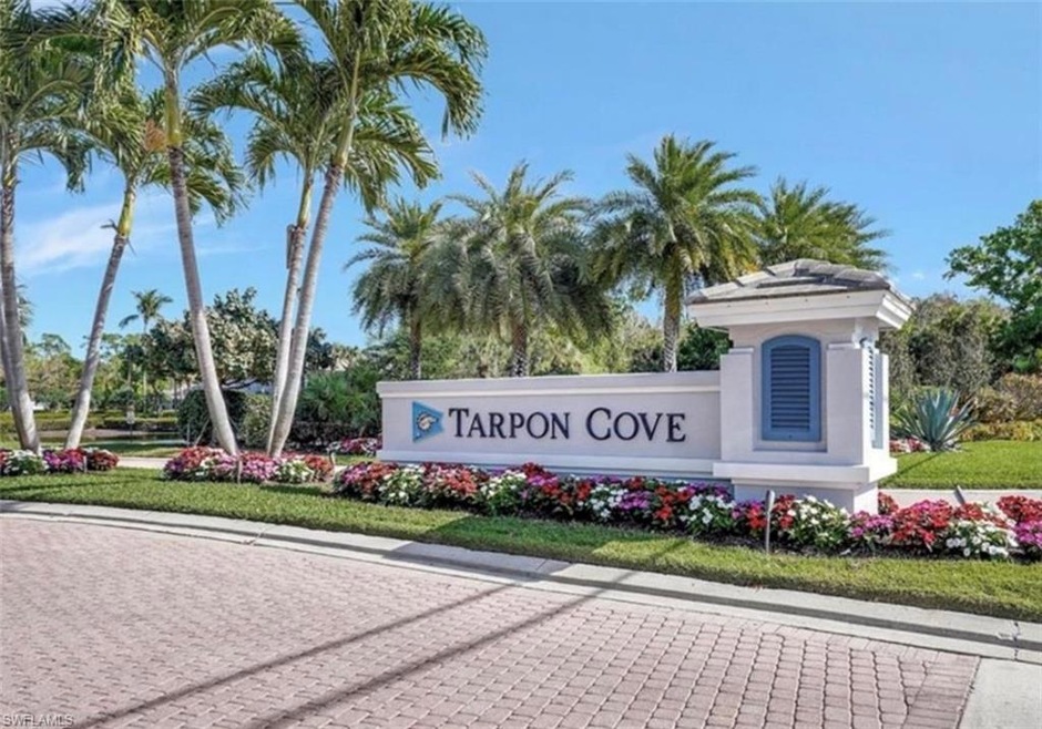Entrance to this beautiful gated community with wa
