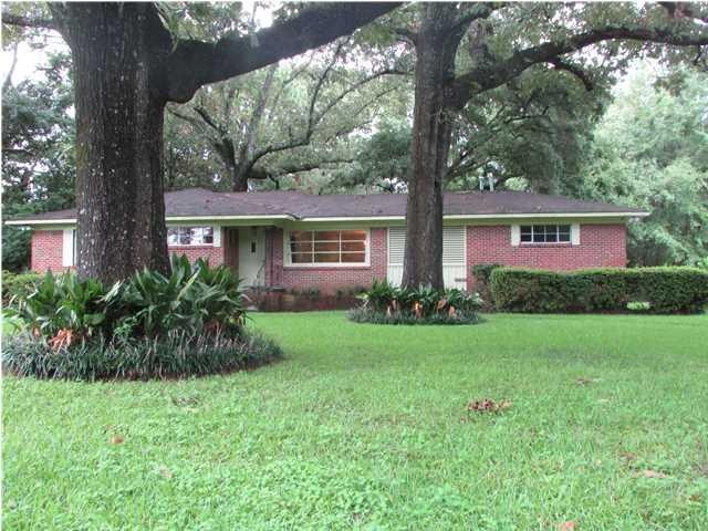 Beautiful shady with stately oak trees.