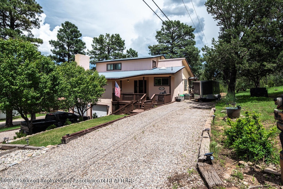 Driveway with trailer
