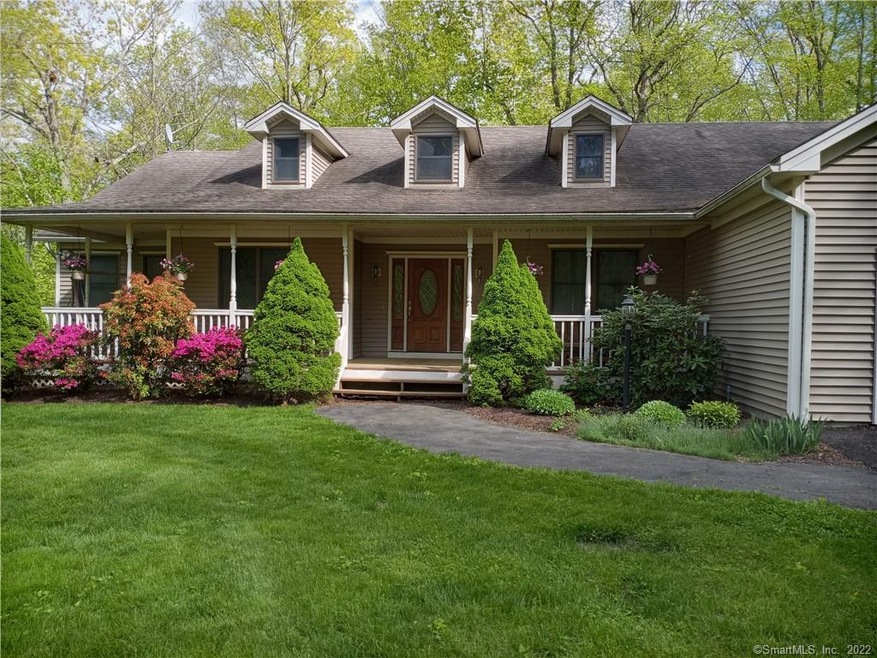 Lovely outside with country porch