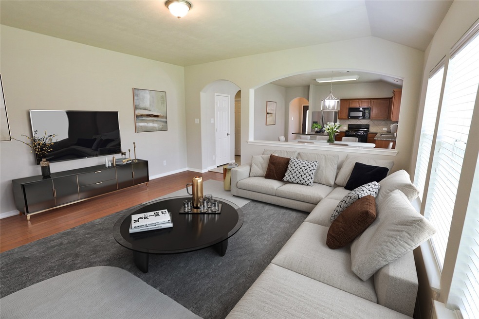 This view of the living area has been virtually st