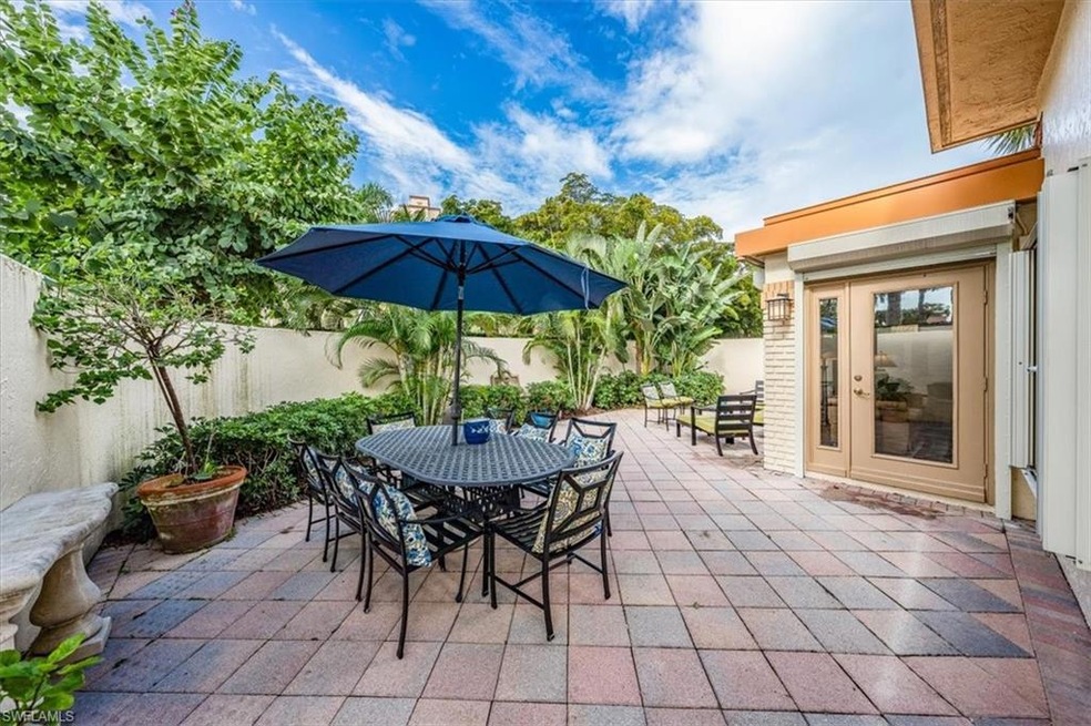 Spacious south and west facing courtyard/patio