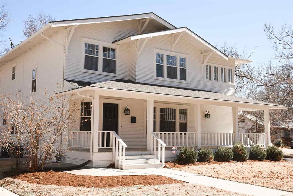 Note the large covered porch