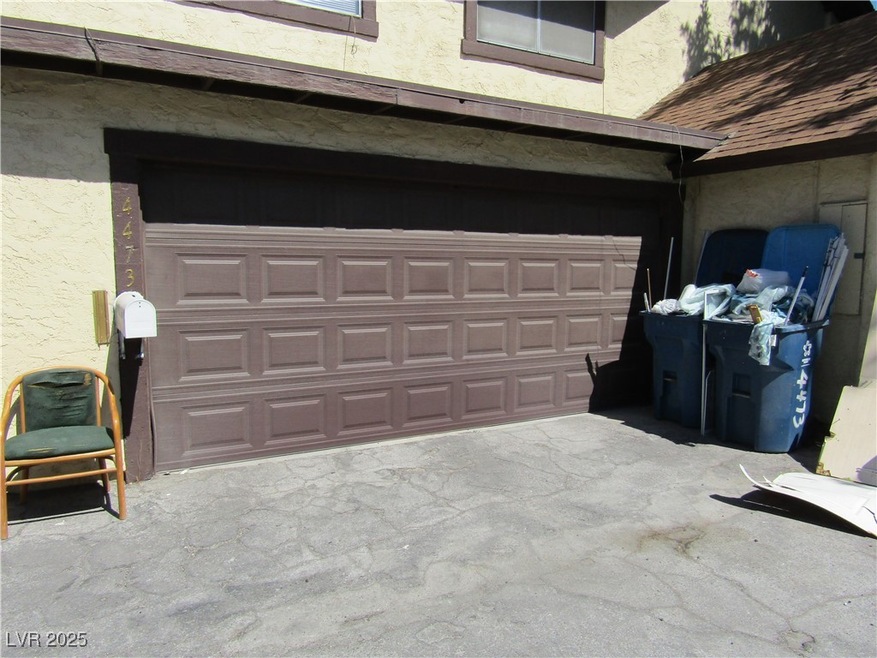 Garage with driveway
