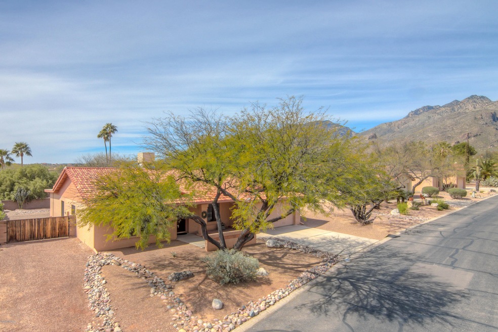 Front View Towards Catalina Mountains