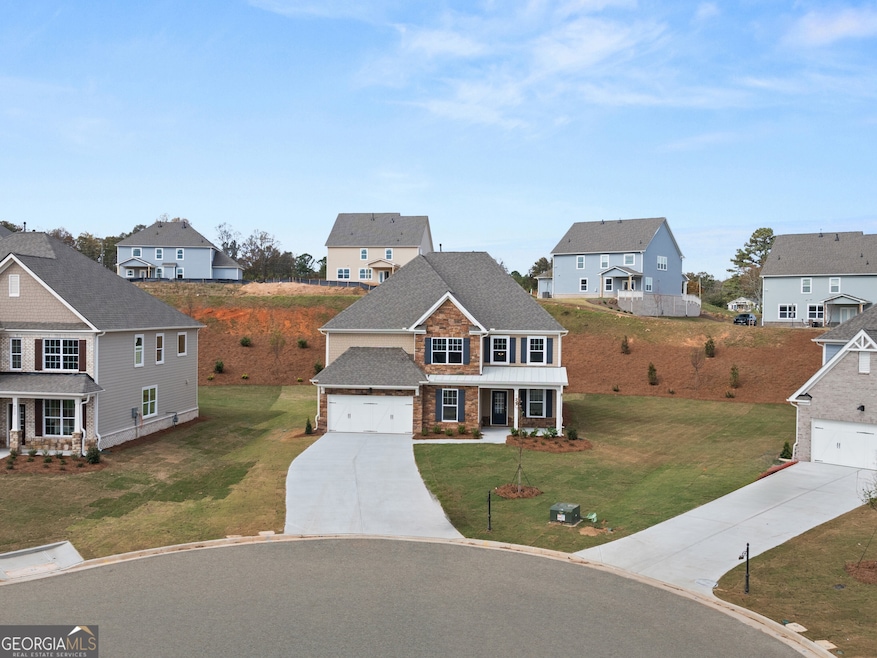 Westerly front exterior of elevation HB two-story 