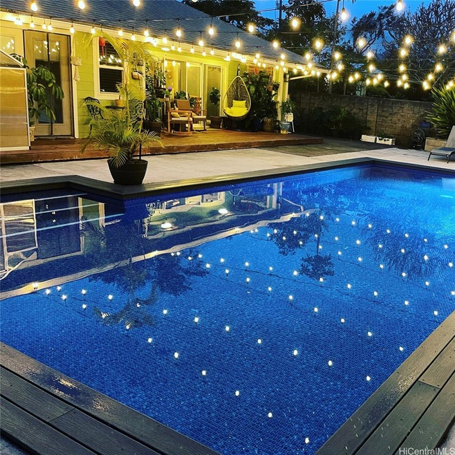 Large saltwater pool