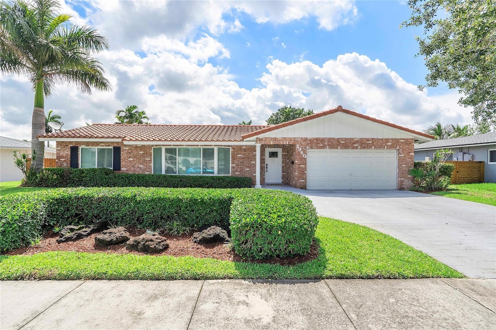 Ranch style brick faced single family home.