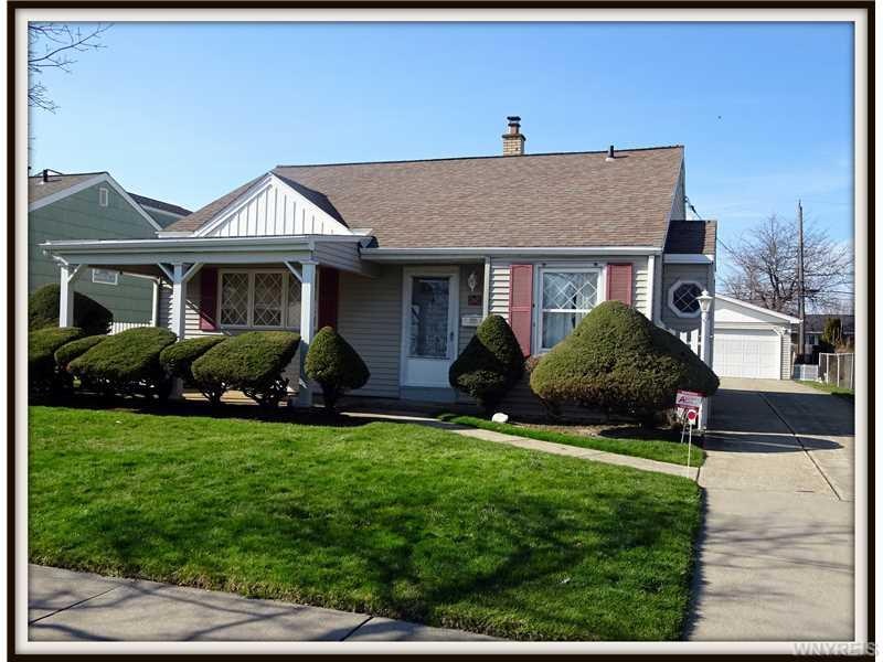 Exterior Front. Beautiful Curb Appeal.  Awning ove