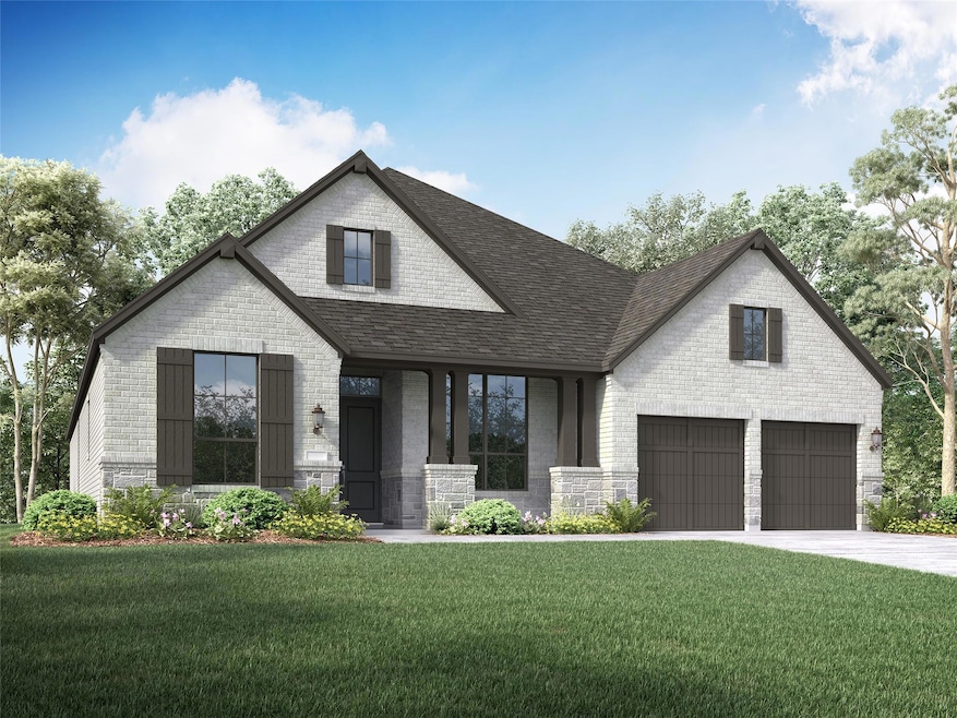 Modern farmhouse style home featuring brick sidin