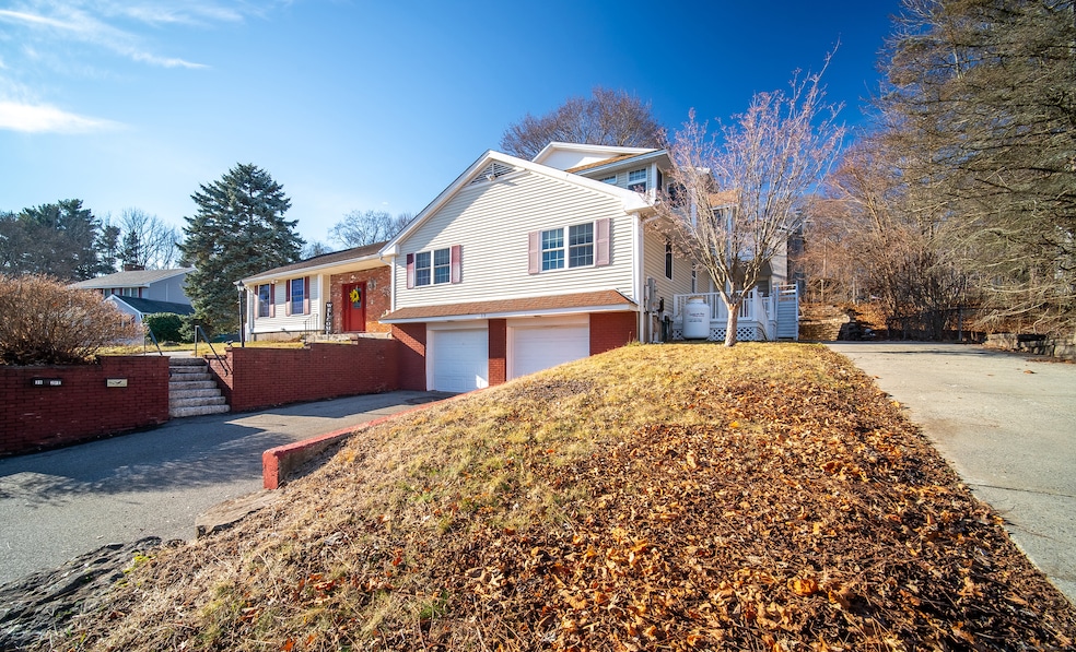 2 driveways for easy access to either the main hou