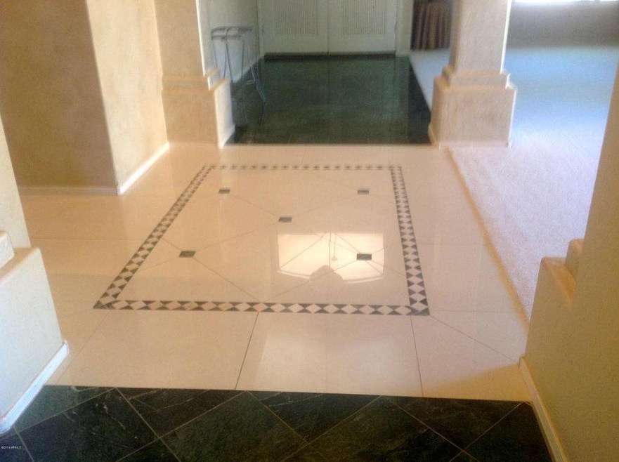 Custom Marble Tile Entry