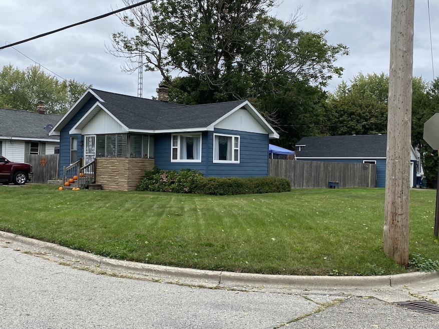 Front of home on corner lot
