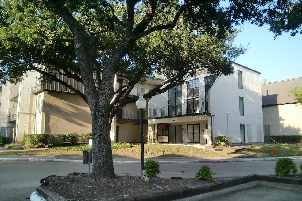 View of main entrance of the building from the par