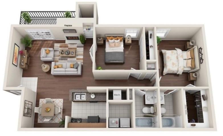 View of floor plan / room layout