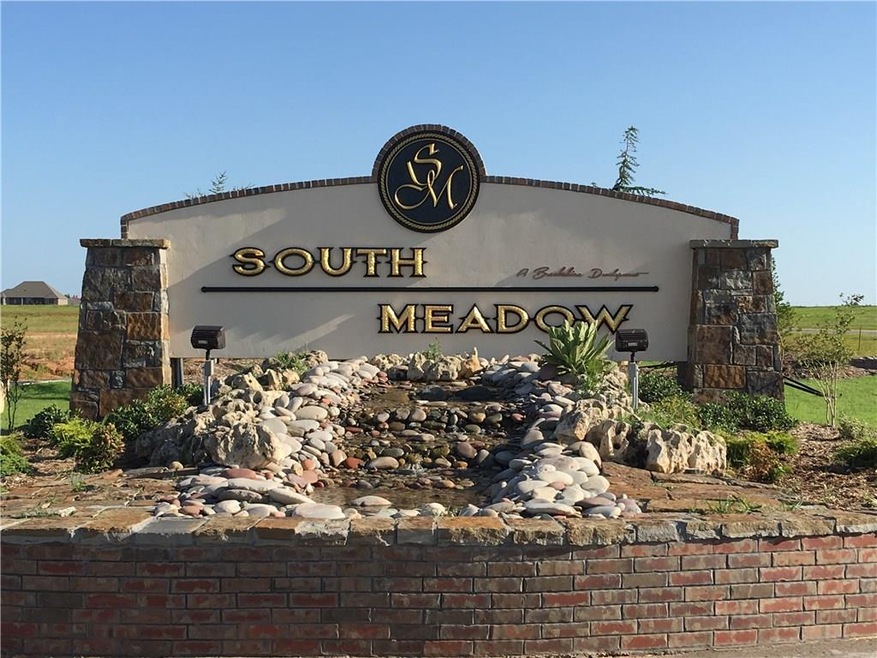 Entry into South Meadow Estates welcomes you home.