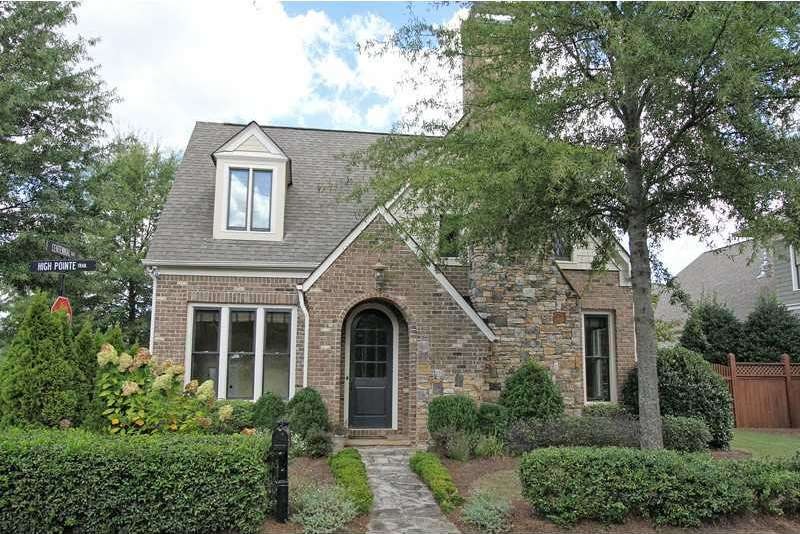 Facade/Exterior Front. Charming Brick and Stone En