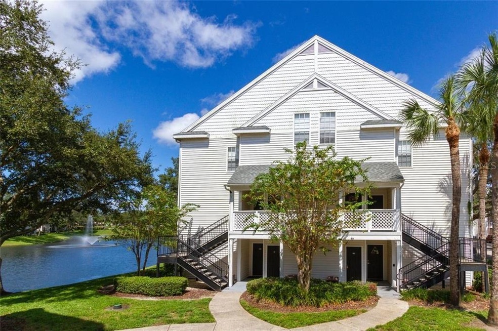 Excellent end unit with beautiful view of pond
