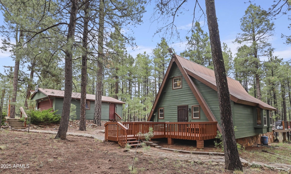 Freshly Painted Cabin & Garage