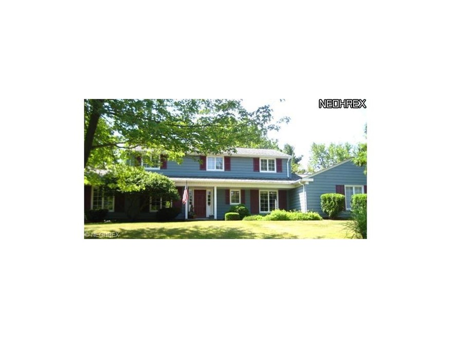 Traditional Pepper Pike Colonial sited on terrfic 