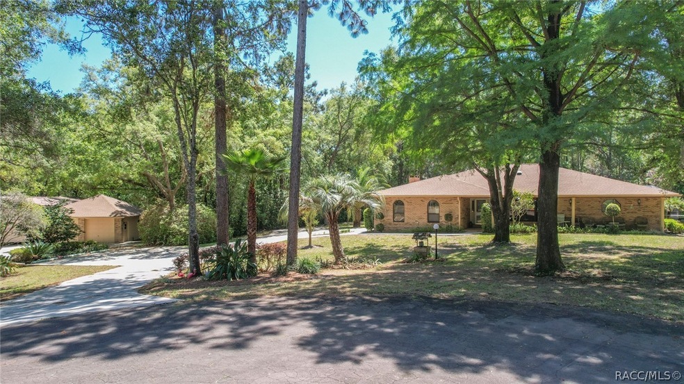 Detached garage on left home on the right
