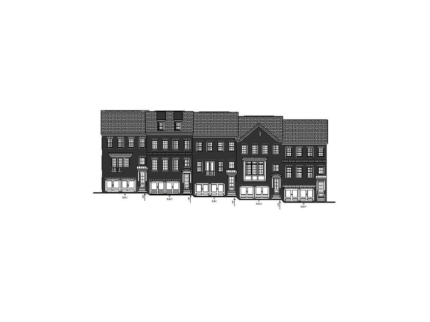 Homesite 43 is an interior brick unit with 3rd car