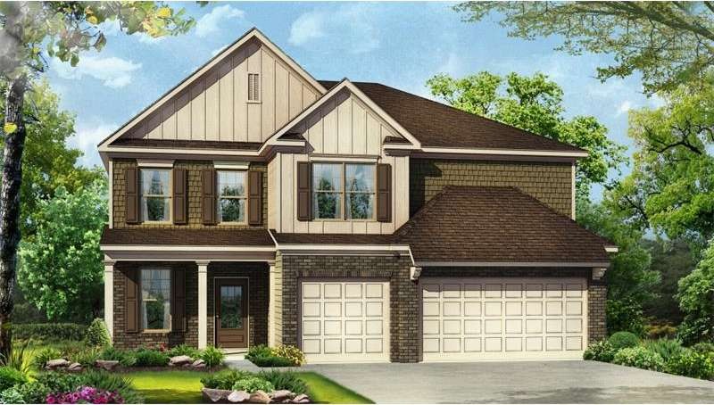 Color rendering of plan/elevation.