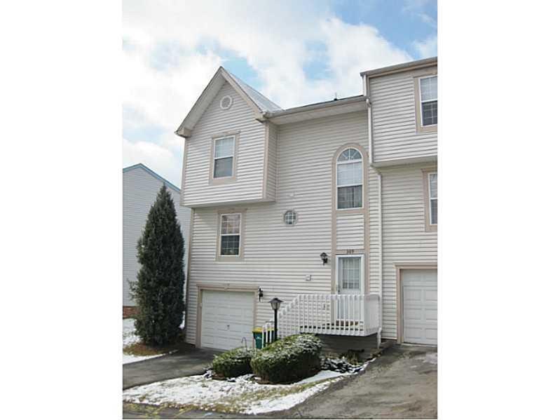 Exterior Front. End unit town home.