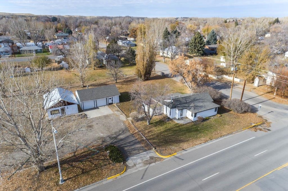 view of property from above