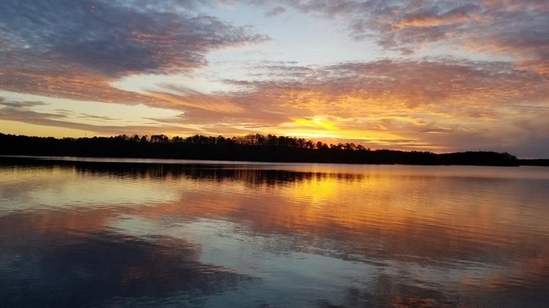 Year round sunsets from the dock