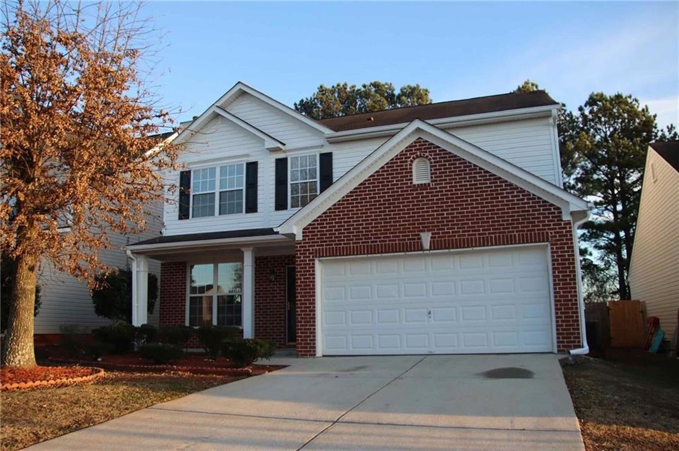 Front facade with a garage