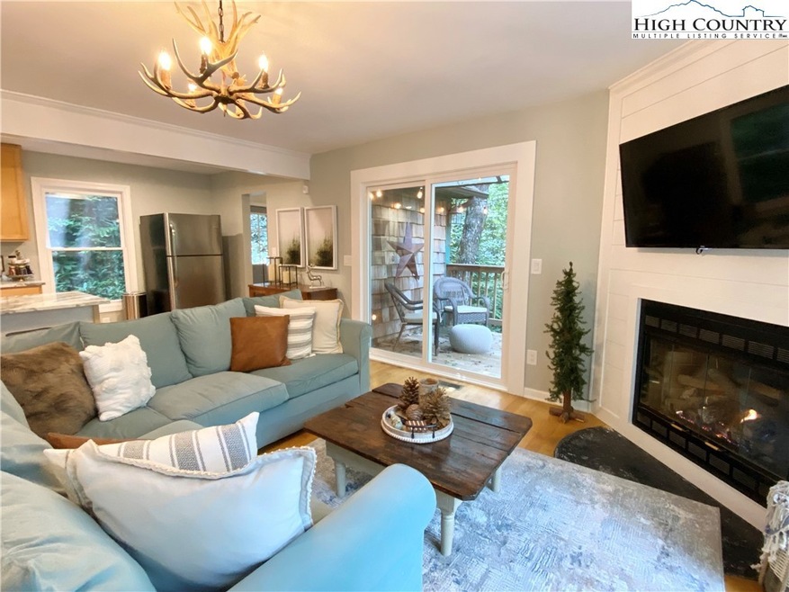 Main Living area with gas logs