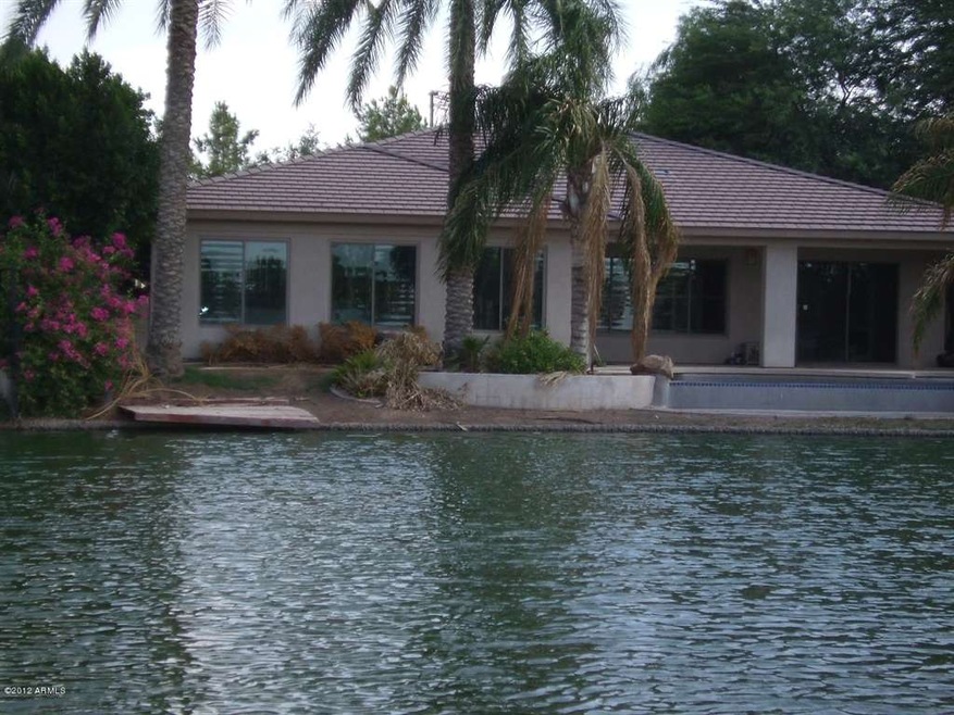 View of Rear Elevation from the Lake