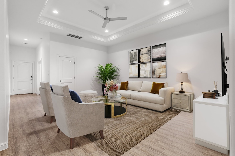 Virtually staged living