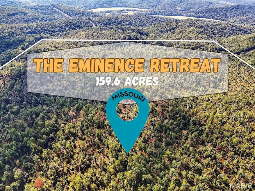 View of property location featuring a heavily wooded area and property boundaries highlighted