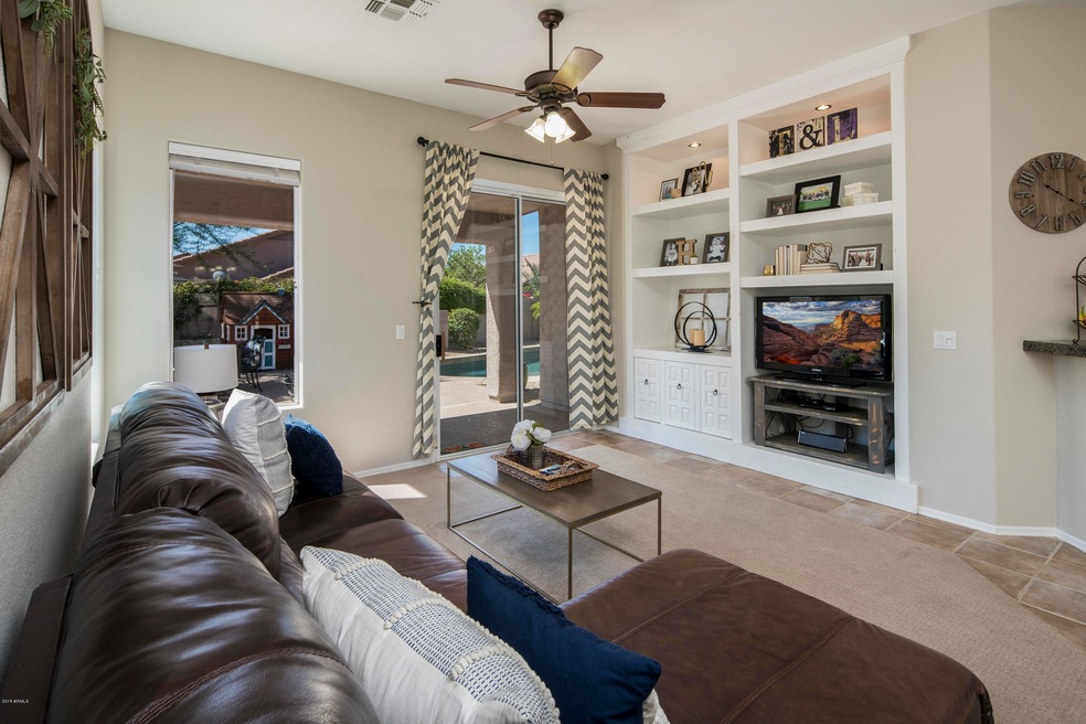 Family Room with Built-ins