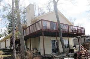 Back View with Deck and Patio