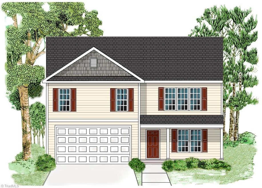 Exterior front: image similar to finished home.
