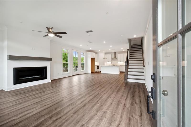 Front Entry into Main Level, Open Concept Living. 