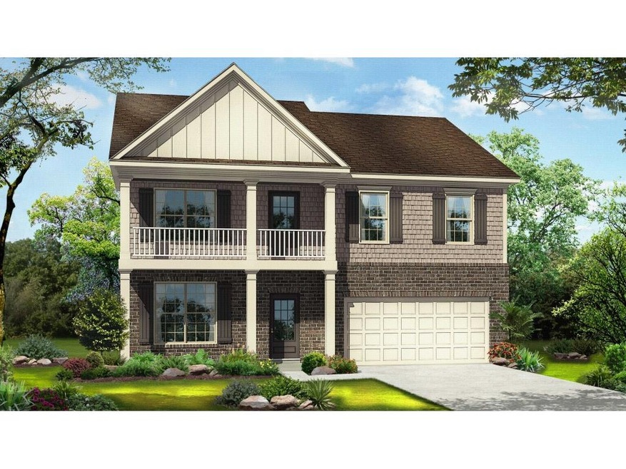 Color rendering of plan & elevation