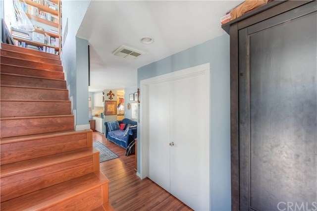 Wood laminate floors recently installed.  